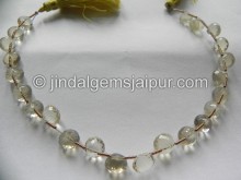 Scapolite Faceted Onion Shape Beads